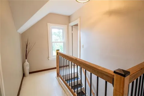 Interior painting โ bright stairway hallway